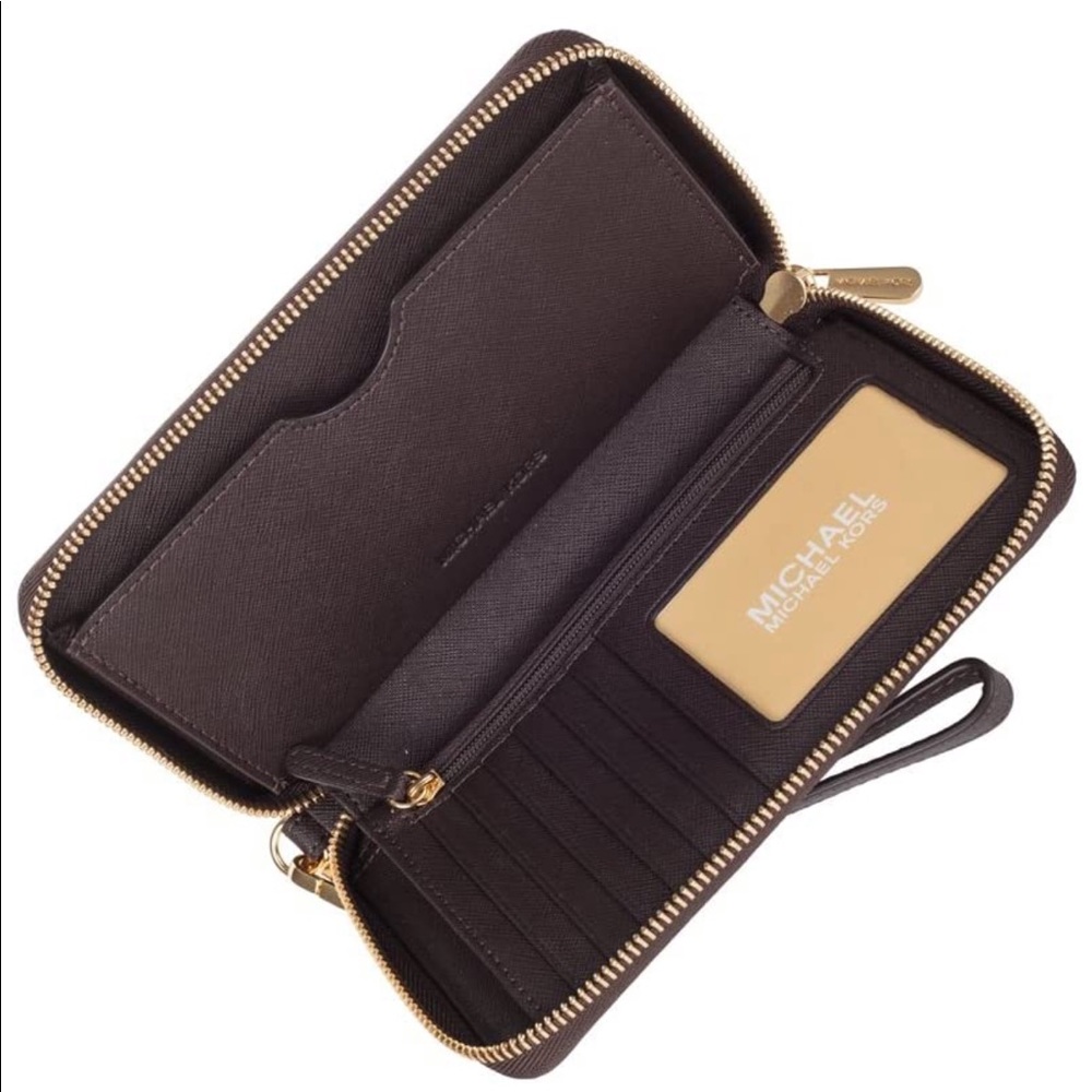 Michael kors jet setter phone wristlet wallet - Picture 2 of 16